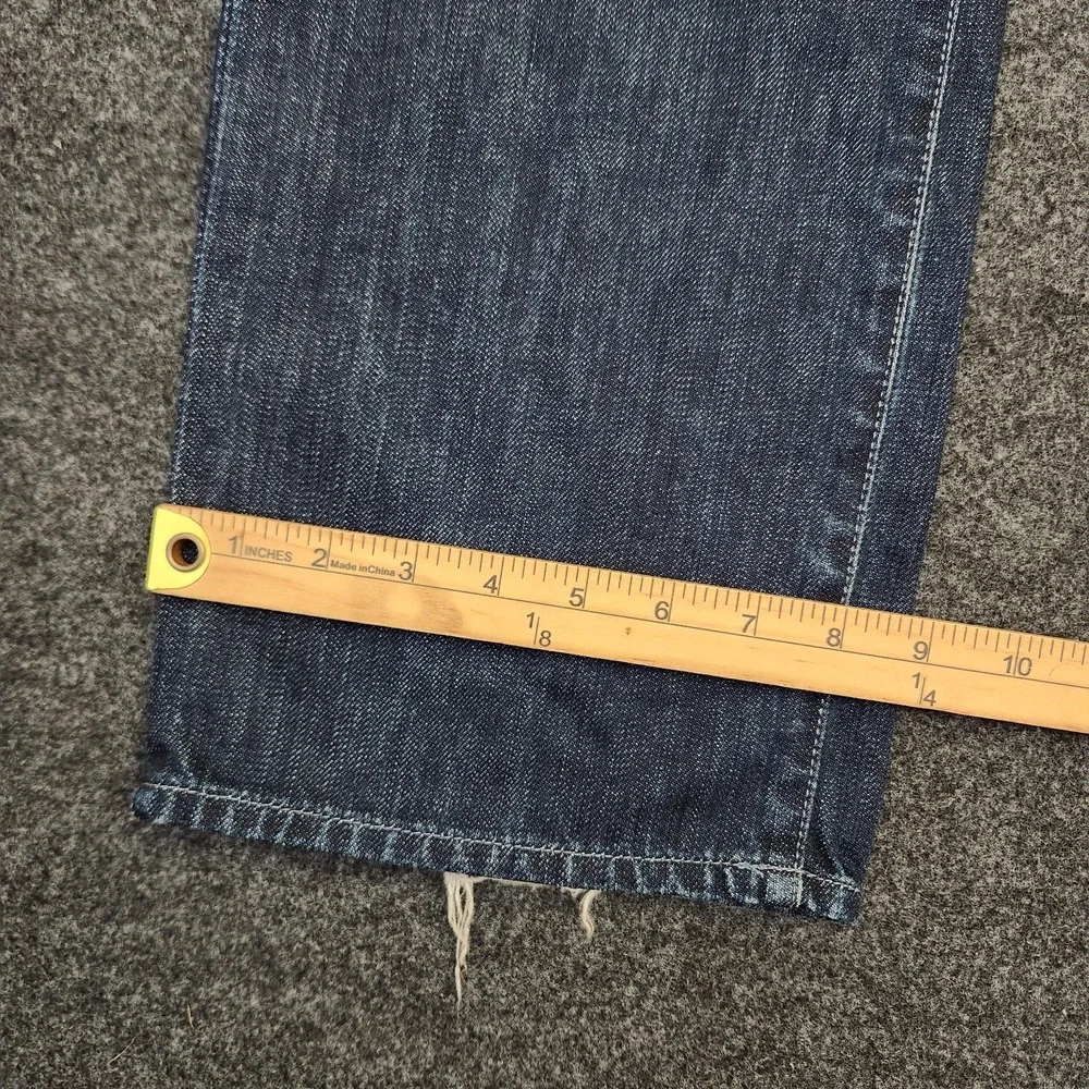 7 For All Mankind Men's 36 Standard Blie Medium Wash Straight Leg Jeans